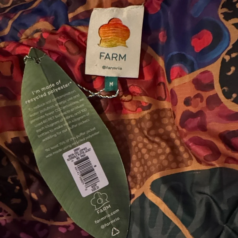 FARM Rio Multicolor Patterned Puffer Jacket - Picture 6 of 6